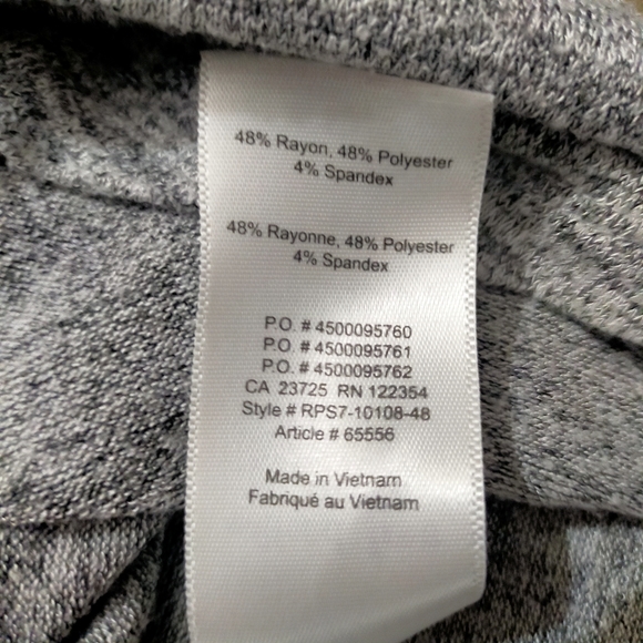 Aritzia Wilfred Free Gray Crop Long Sleeves Knit Top Twist Waist - Picture 12 of 12